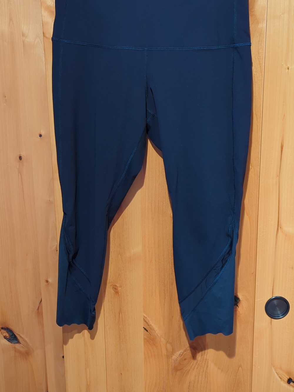 ❌NOT AVAILABLE❌ Lululemon Wunder Under Crop 23" Scallop True Navy Sz 14
